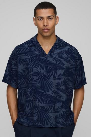 Oversized Boxy Palm Revere Polo navy