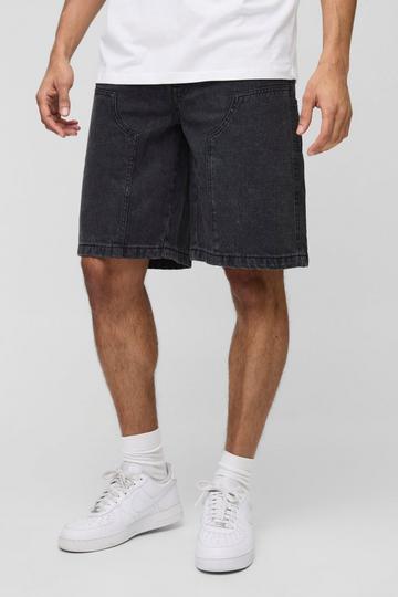 Baggy Denim Shorts navy