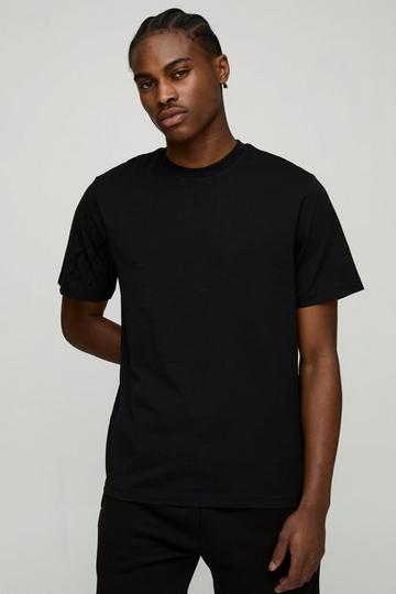 Regular Fit Slub T-Shirt black