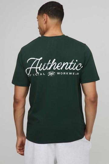 Regular Fit Vintage Car Graphic Pocket T-Shirt forest
