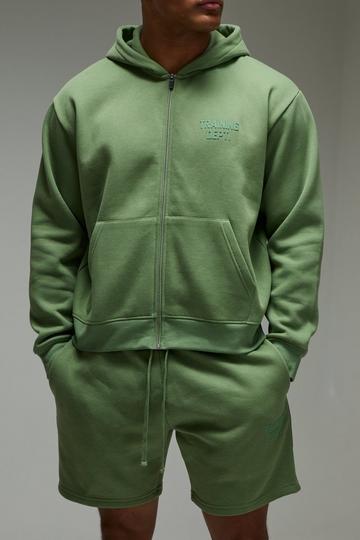 Oversized Boxy Training Dept Trainingspak Met Vest En Shorts green