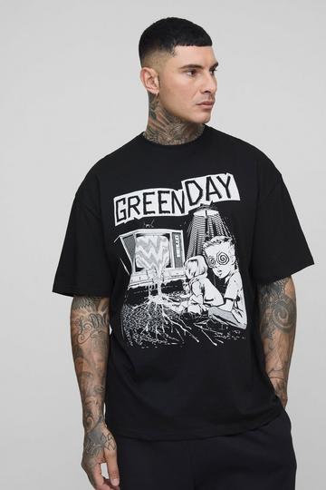 Tall Oversized Gelicenseerd Green Day T-Shirt black