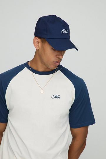MAN Twill Embroidered Cap navy