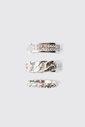 Zilveren Ringen (3 Stuks) silver