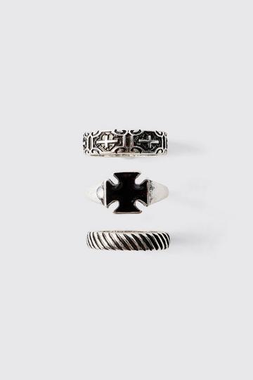 Zilveren Ringen (3 Stuks) silver