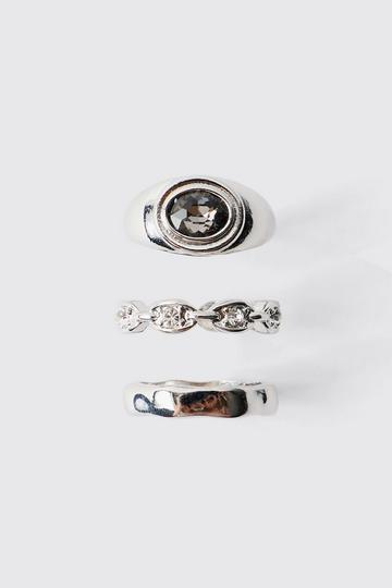 Zilveren Ringen (3 Stuks) silver
