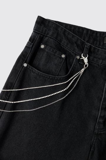Vergulde Jeans Ketting silver
