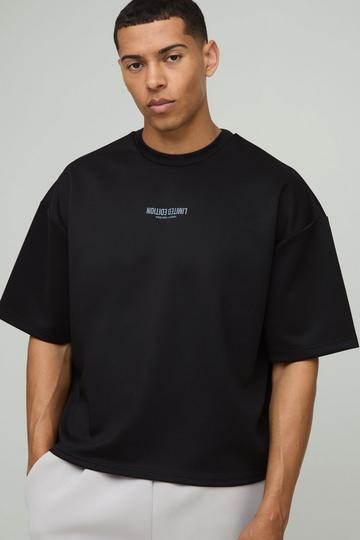 Oversized Boxy Limited Edition Scuba T-Shirt black