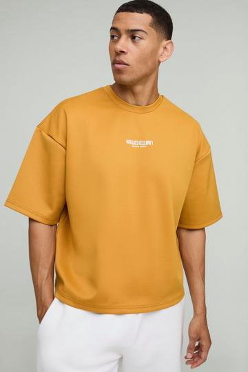 Oversized Boxy Limited Edition Scuba T-Shirt mustard