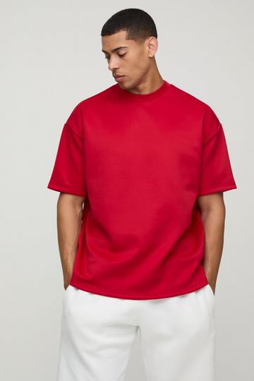 Oversized Scuba T-Shirt red
