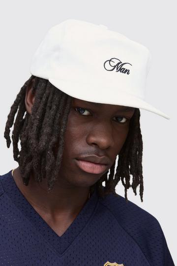 MAN Embroidered Cap white