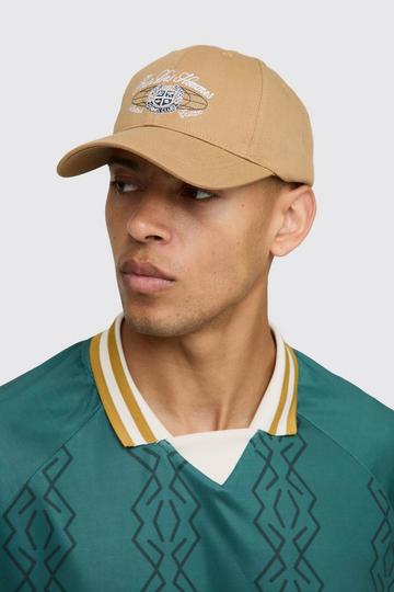 Geborduurde Keperstof Pour Homme Pet mustard