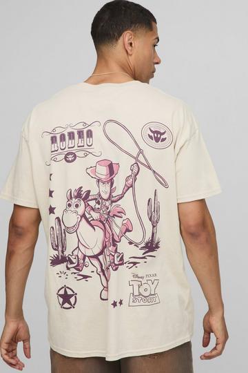 Sand Oversized Disney Toy Story License T-Shirt sand