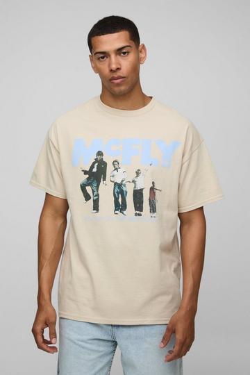 Beige Stone Oversized McFly License T-Shirt