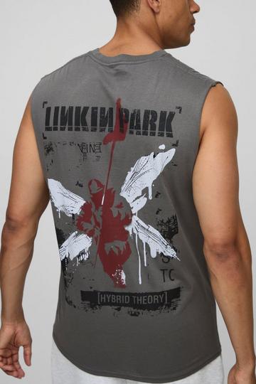 Grijze Gelicenseerde Regular Fit LinkIn Park Tank Top grey