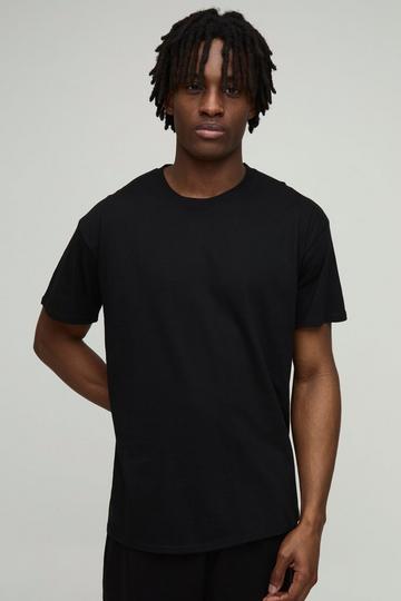 Basic Regular Fit T-Shirts Met Crewneck (2 Stuks) black