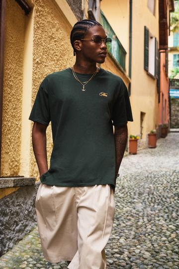Oversized Man T-Shirt Met Tekst forest
