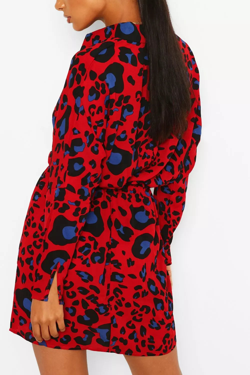 Missguided red hotsell leopard dress