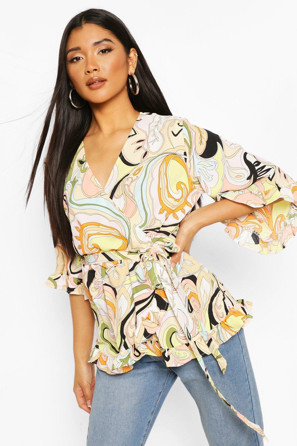 kimono wrap top uk