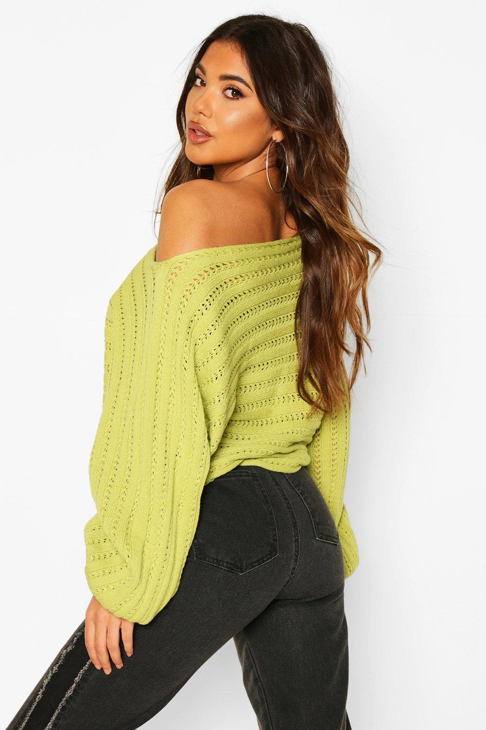 Neon off the top shoulder jumper