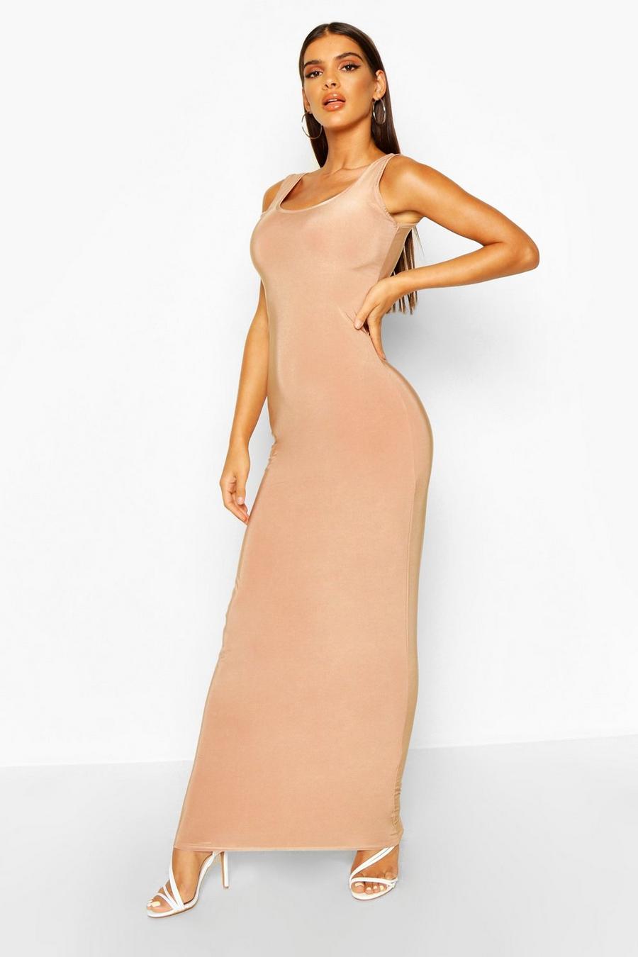 Camel Maxi Dress image number 1