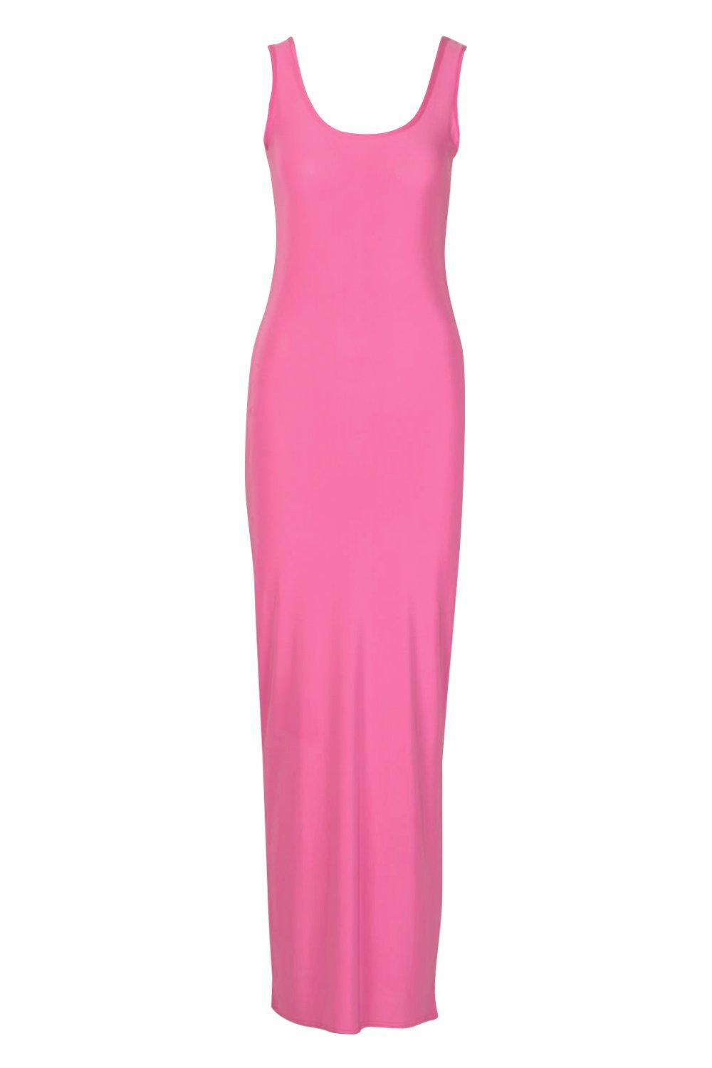 Hot pink dress clearance boohoo