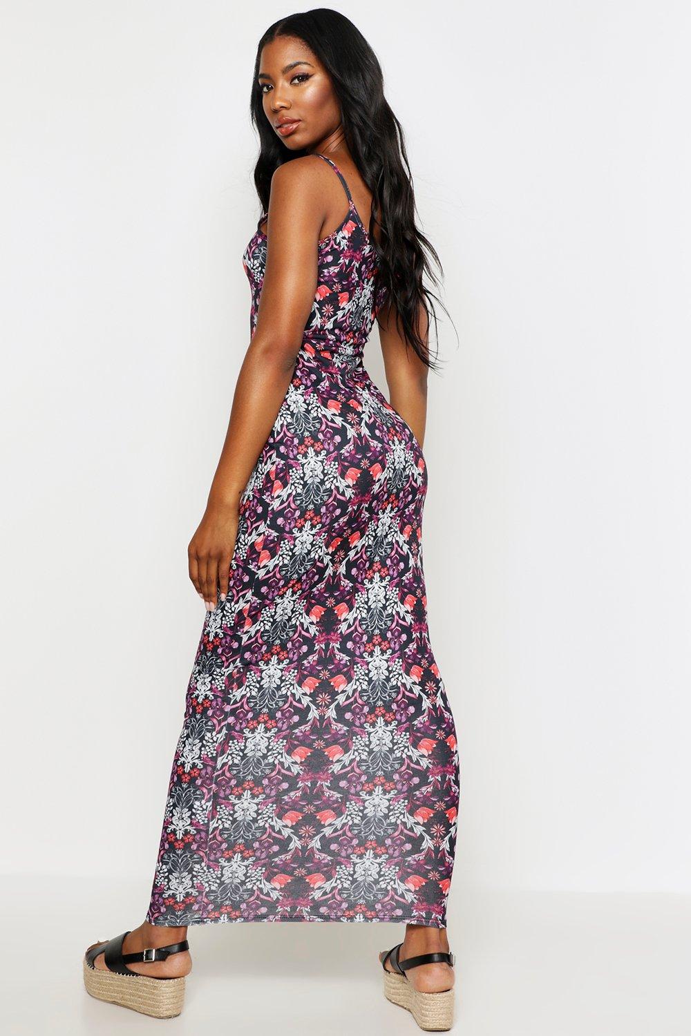 Boohoo paisley maxi on sale dress