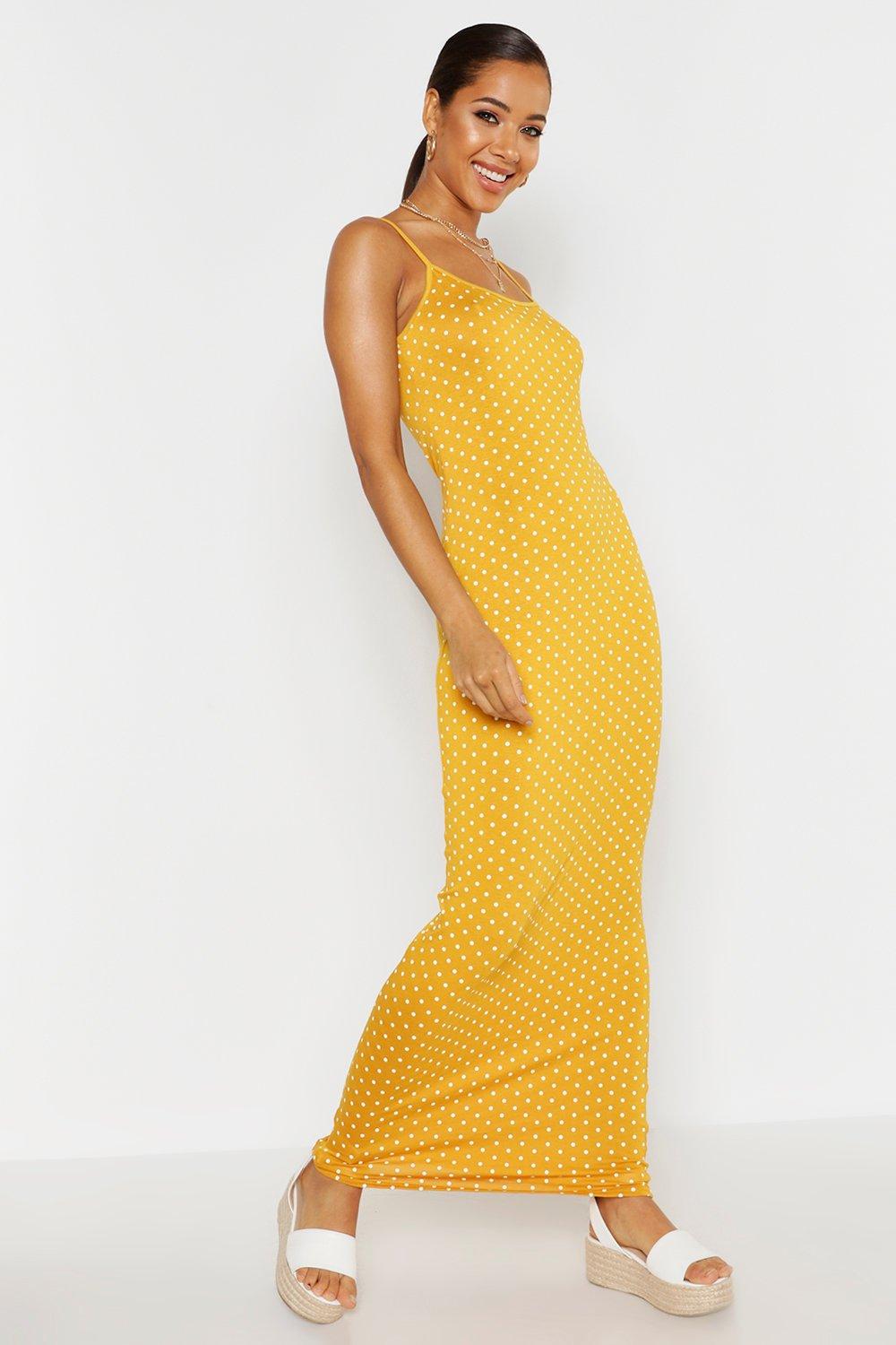 spotty long dress