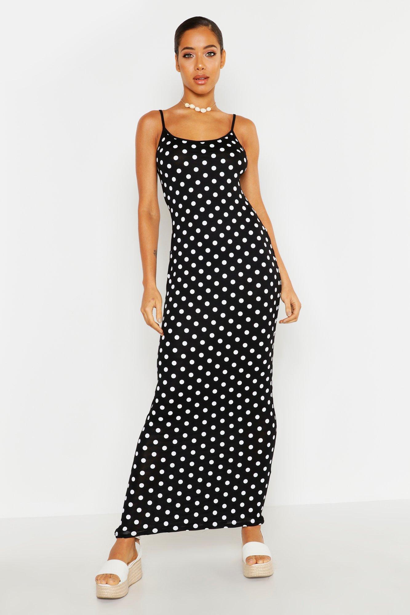 spotty long dress