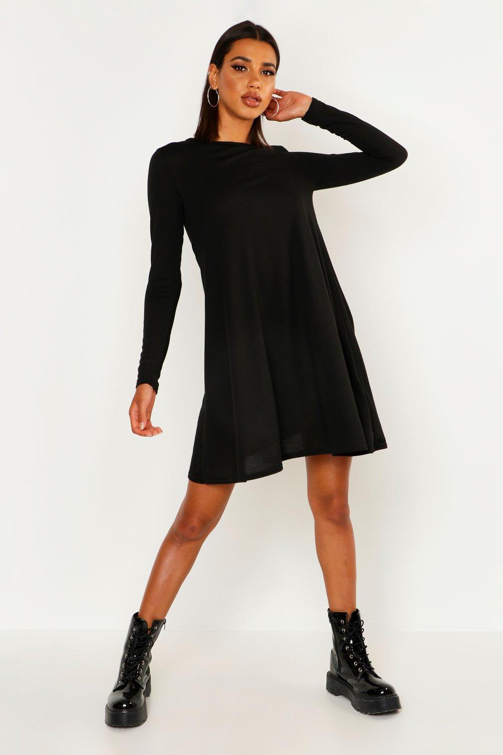 boohoo knitted swing dress