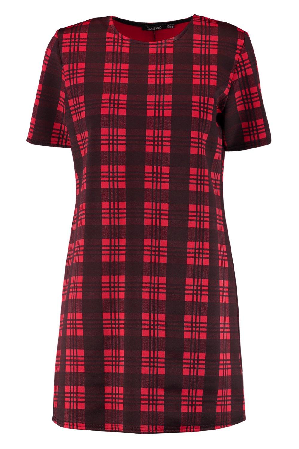 Tartan shift dress store uk