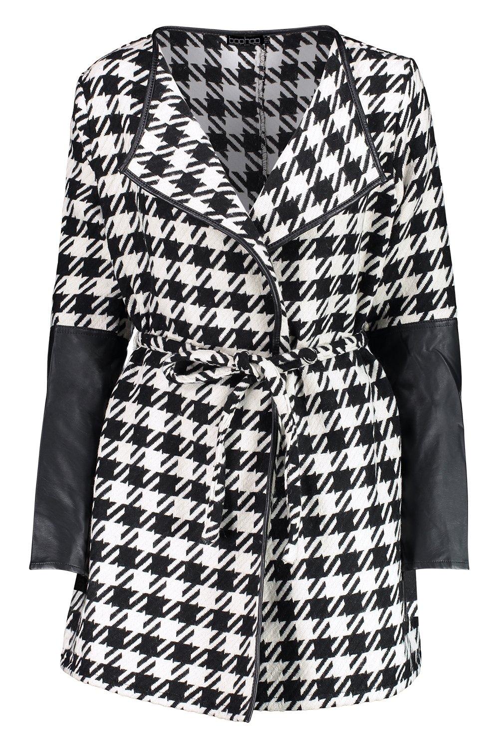 houndstooth wrap jacket