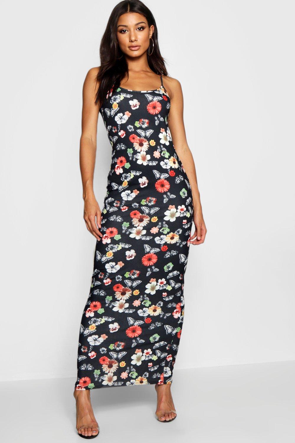 boohoo butterfly dress