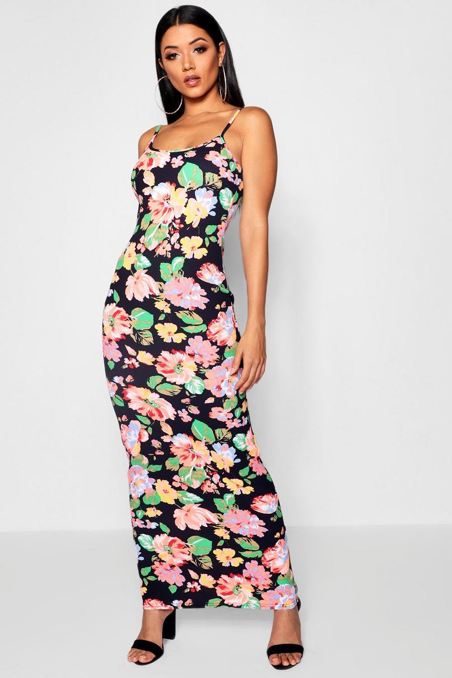 Neon Tropical Maxi Dress image number 1