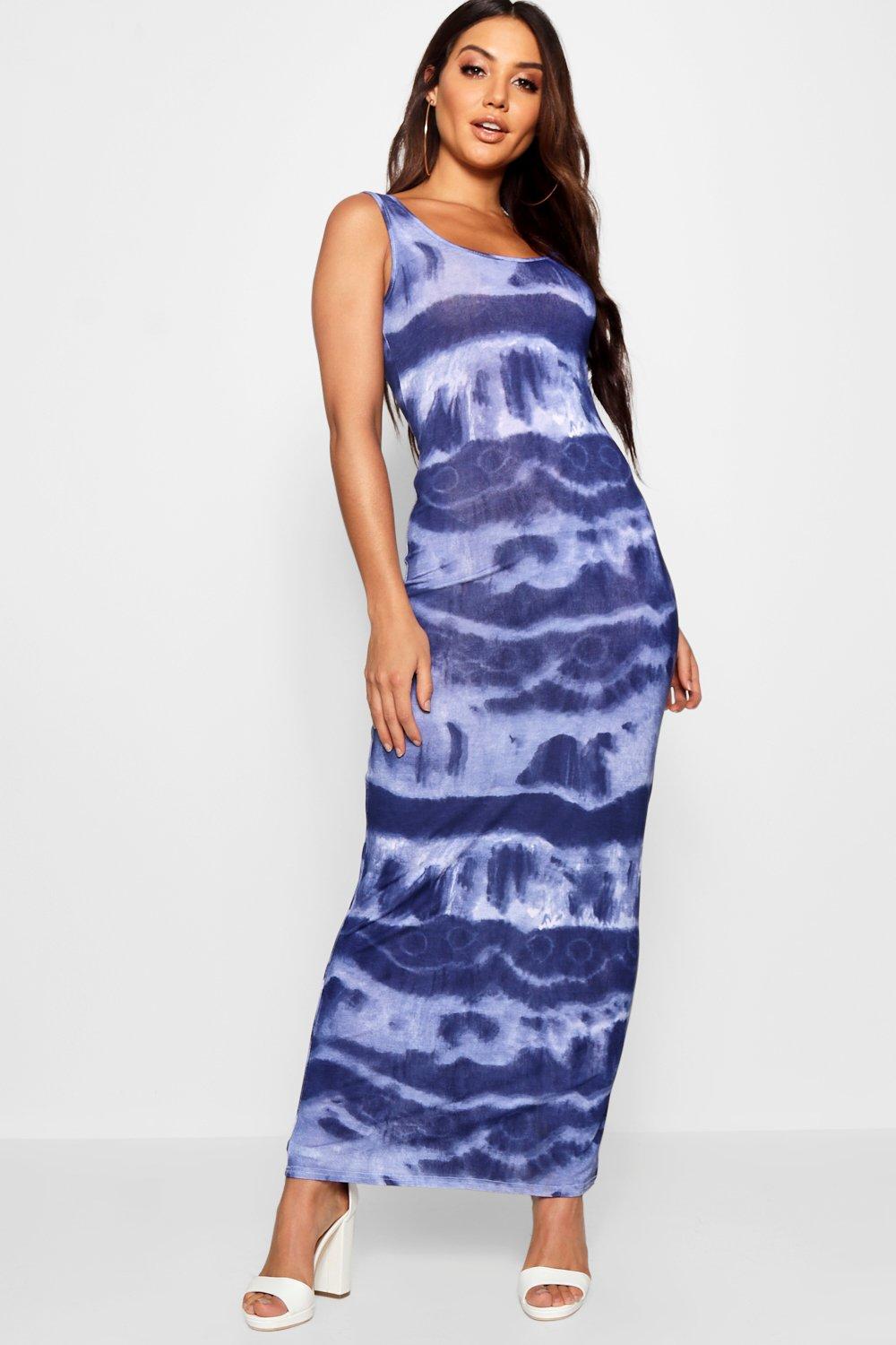 tie dye maxi dresses uk