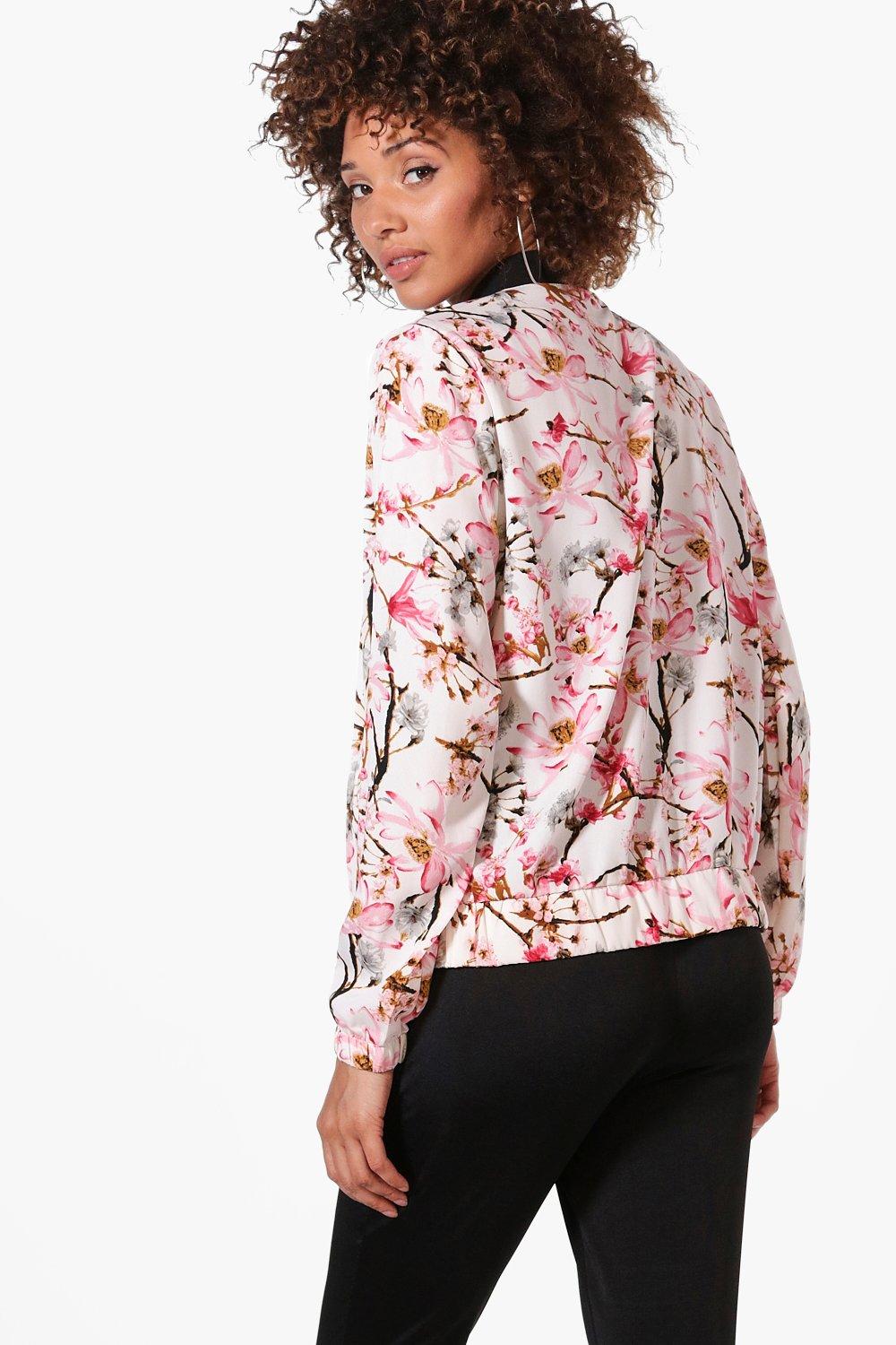 Bombers à fleurs discount femme