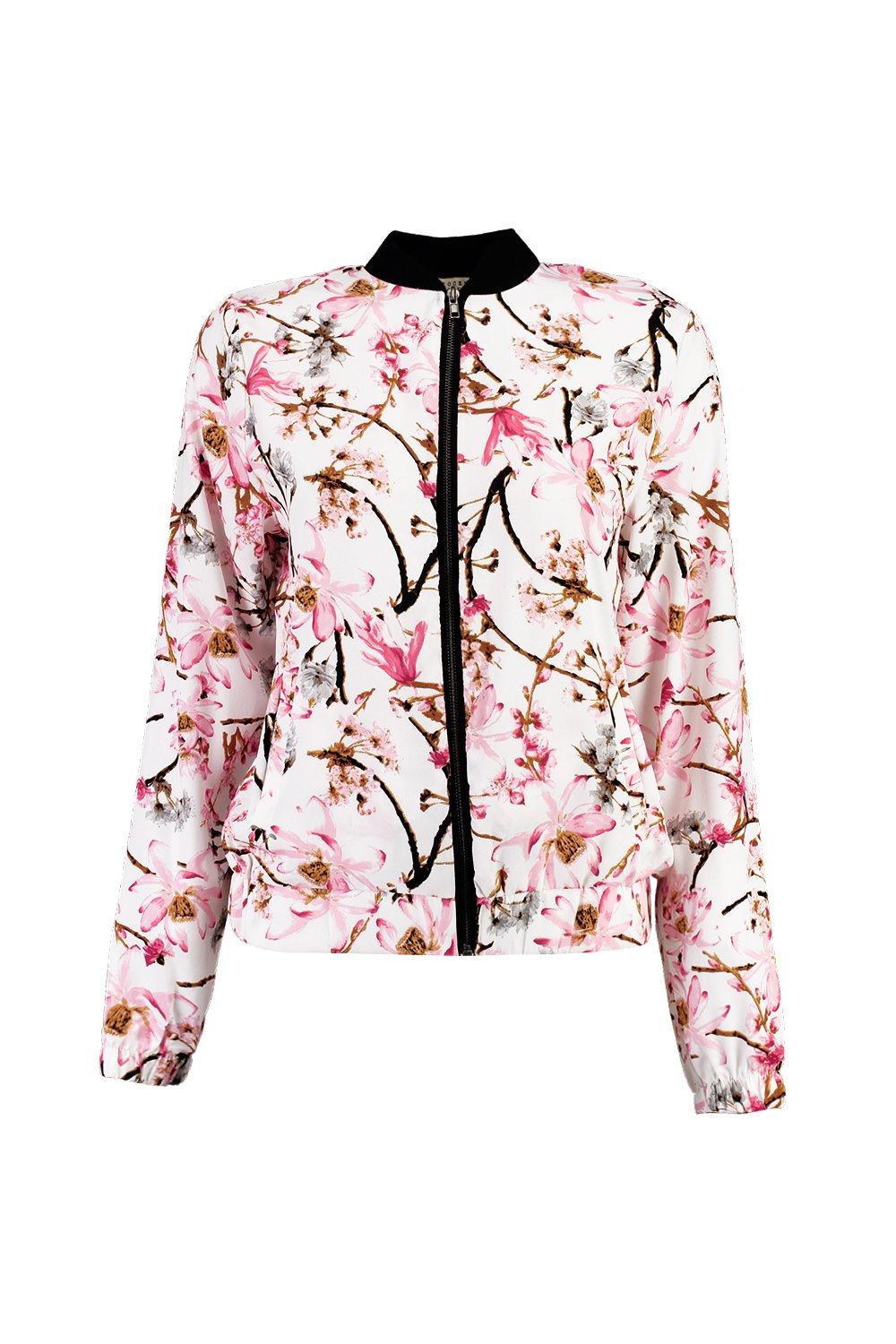 cherry blossom bomber jacket