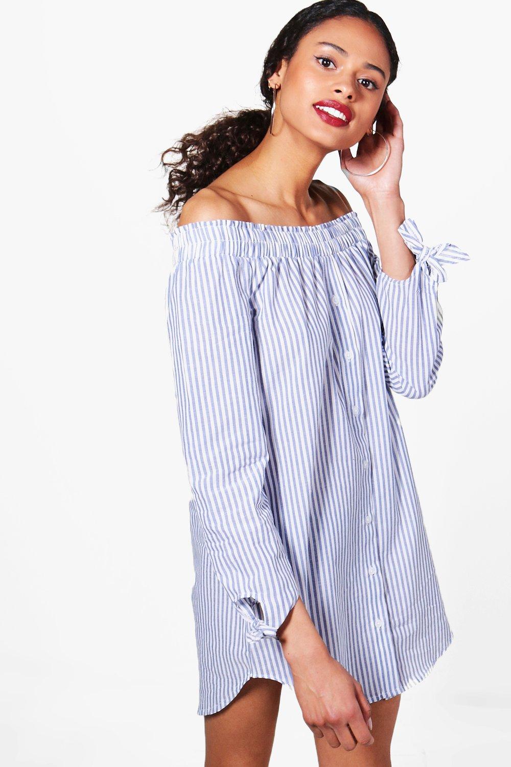 bardot shirt dress