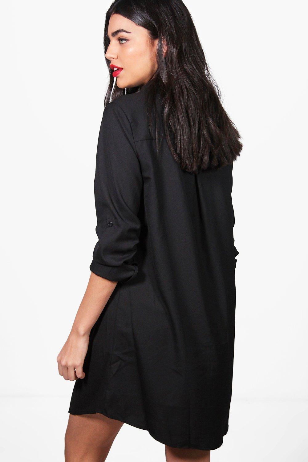 robe chemise noire