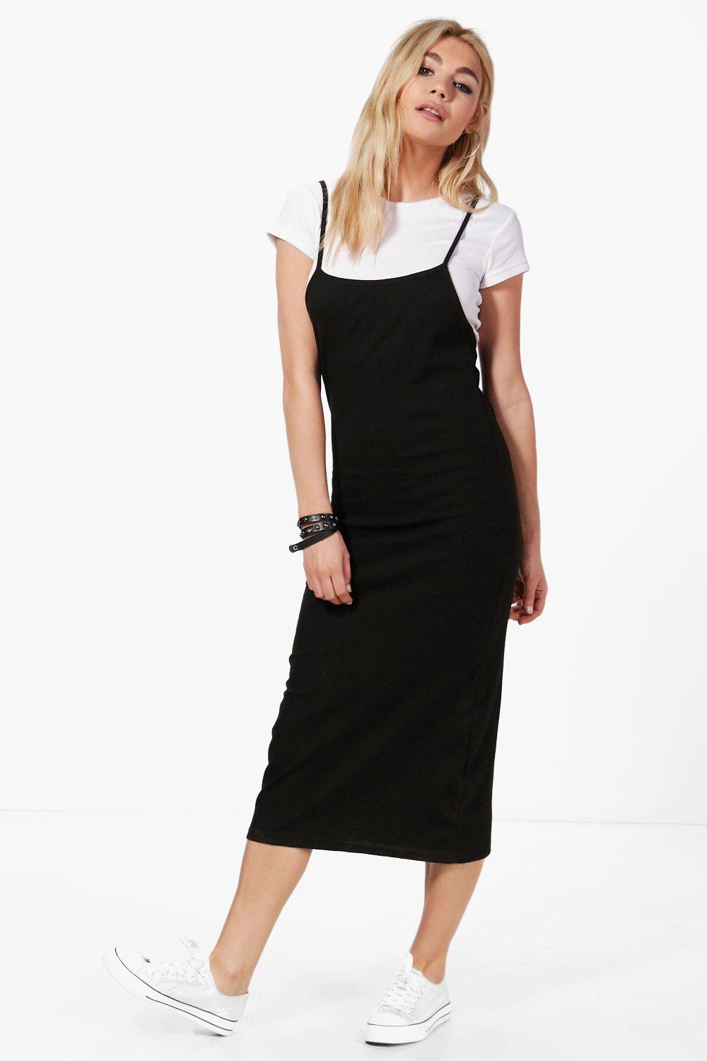 boohoo 2 in 1 maxi dress