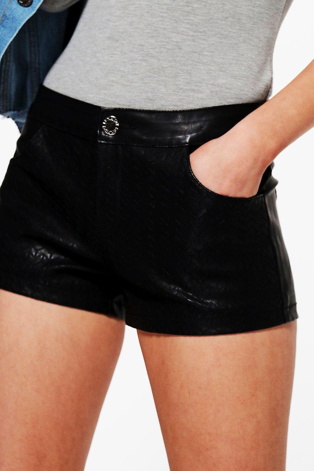 leather hot pants womens