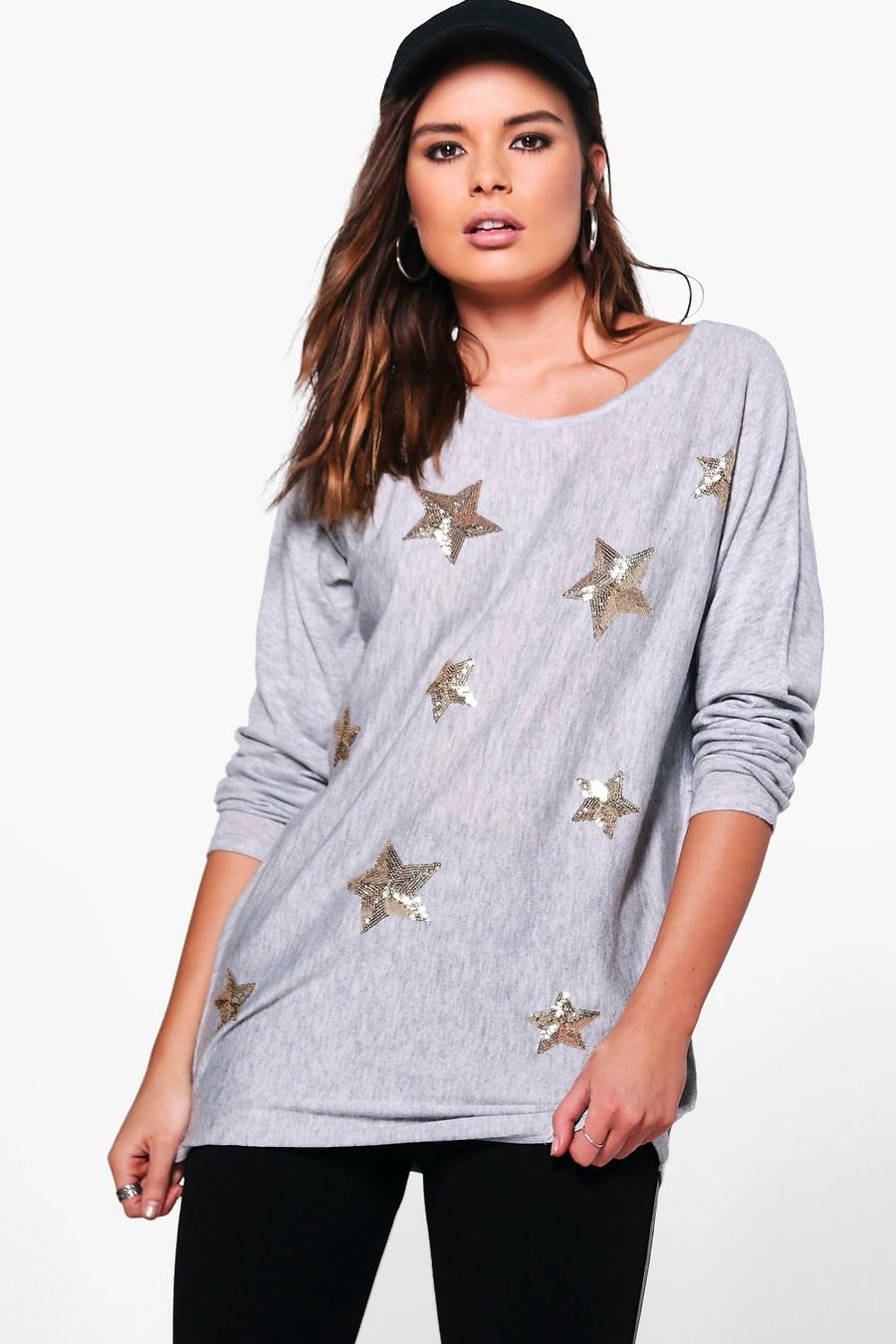 Aimee Sequin Star Sweater image number 1