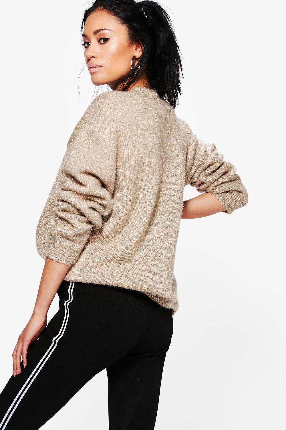 oversized fine knit jumper