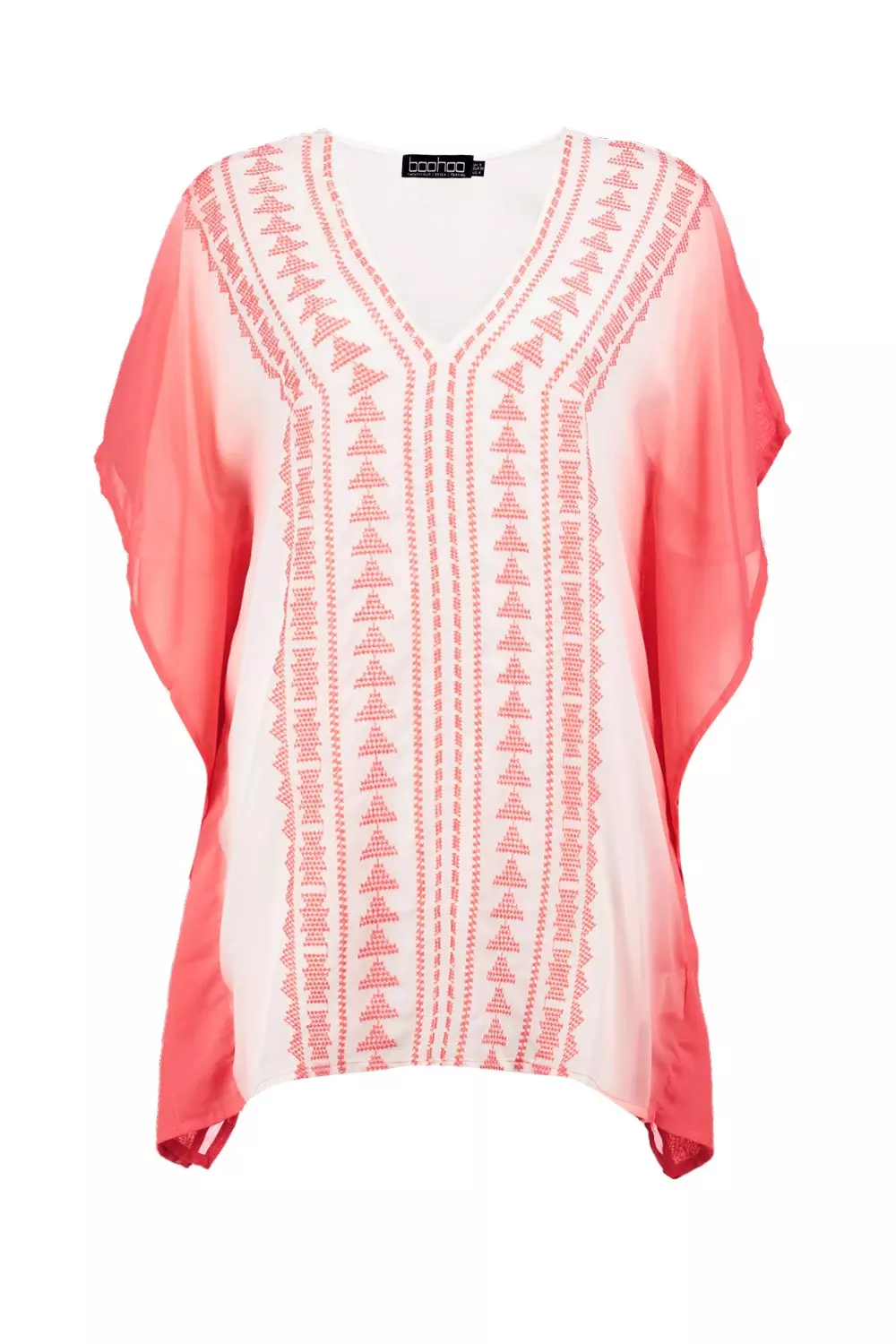 Coral Ava Embroidered Kaftan alternative image