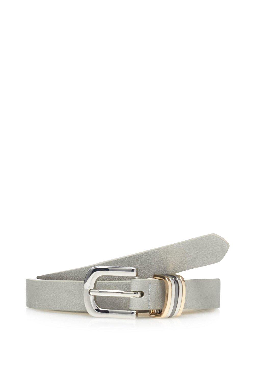 Belts | Grey skinny belt | Principles