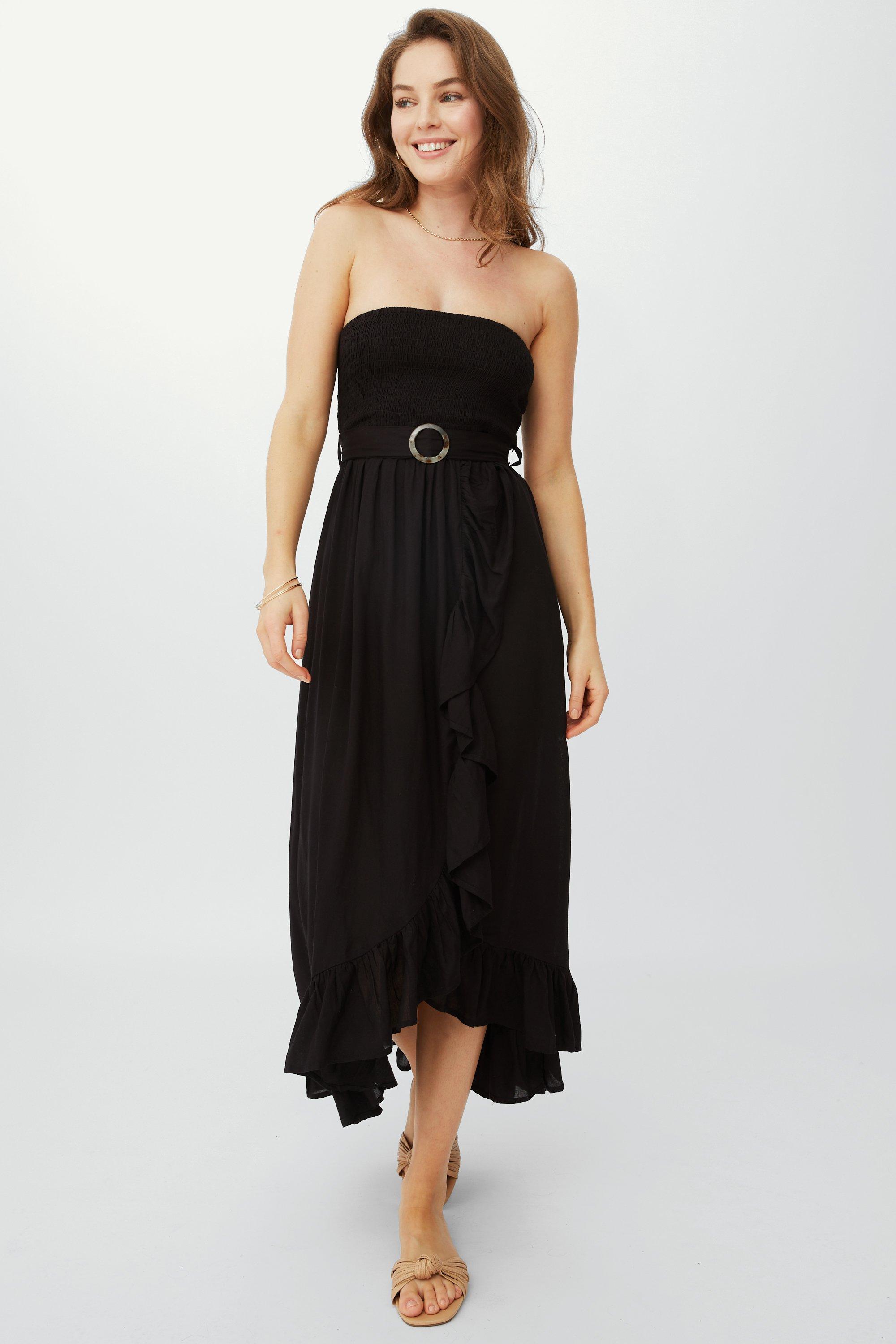 strapless cover up dress