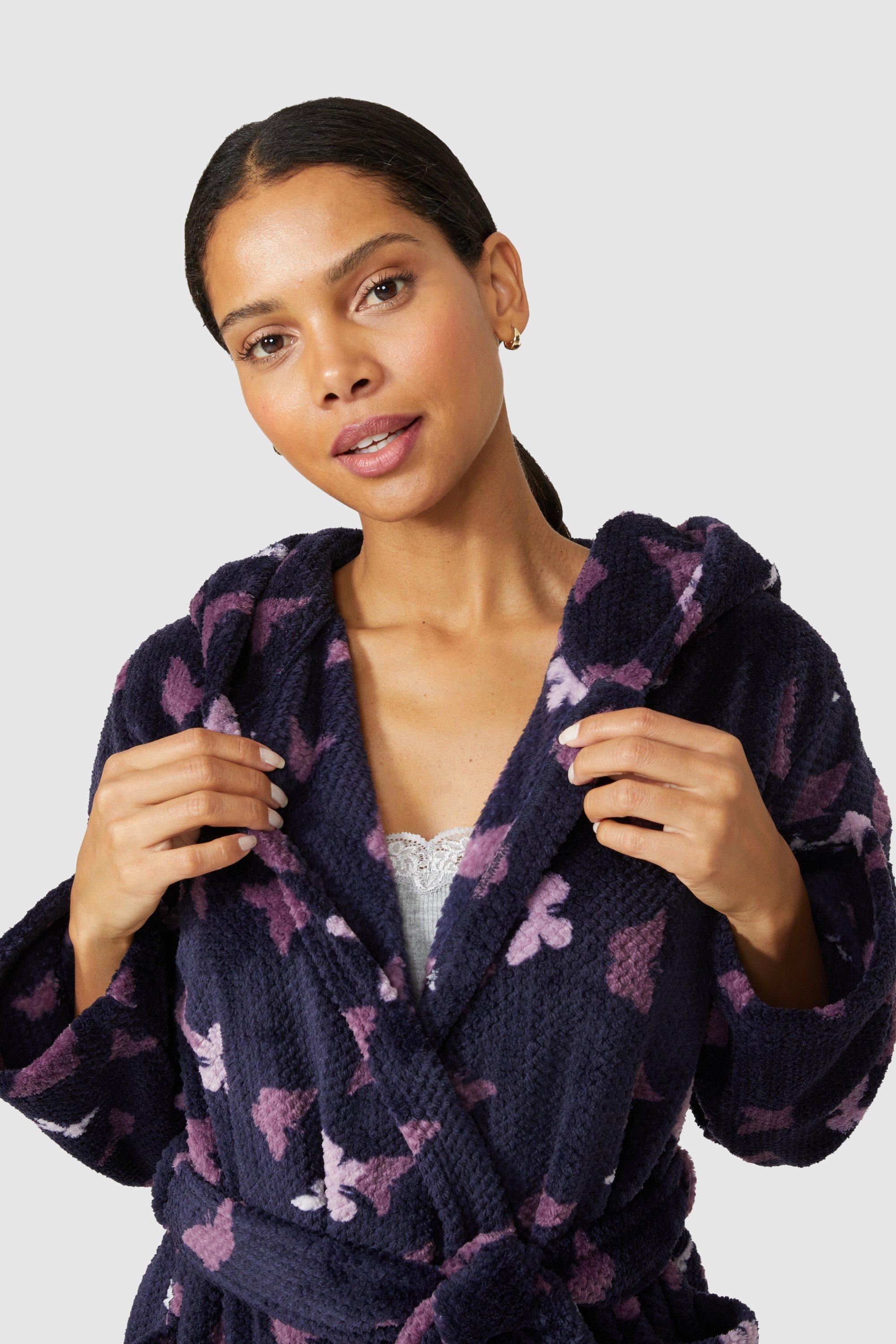 debenhams purple dressing gown