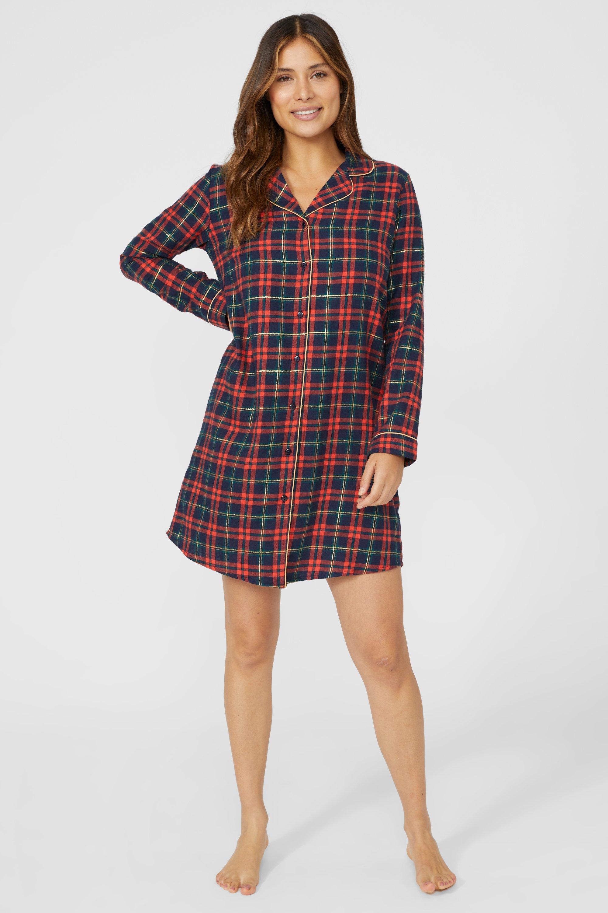 Debenhams Check Revere Nightshirt Debenhams