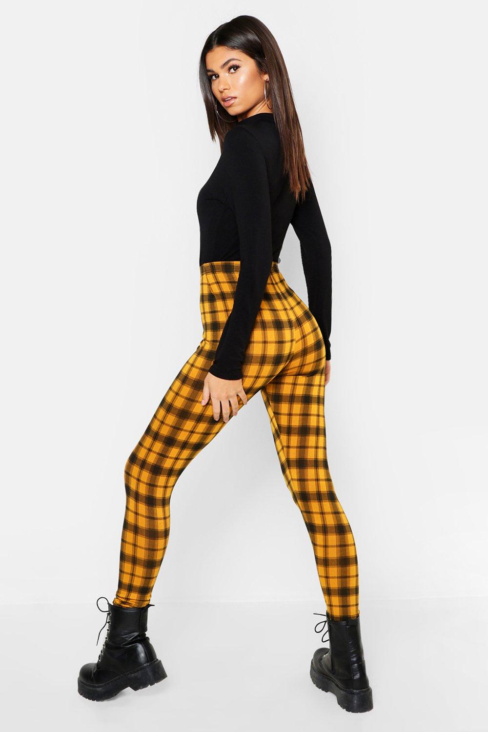 Legging a carreaux boohoo FR