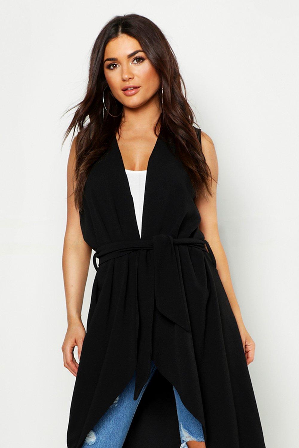 Sleeveless duster coat online